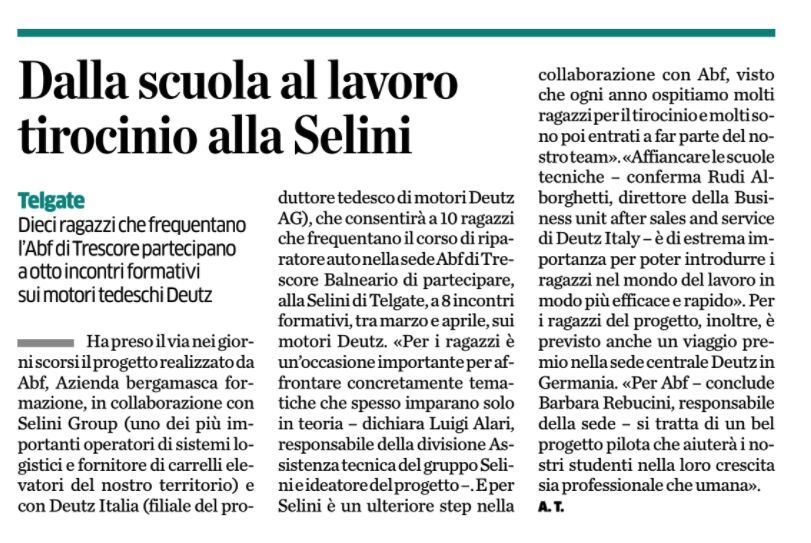 News | Gruppo Selini